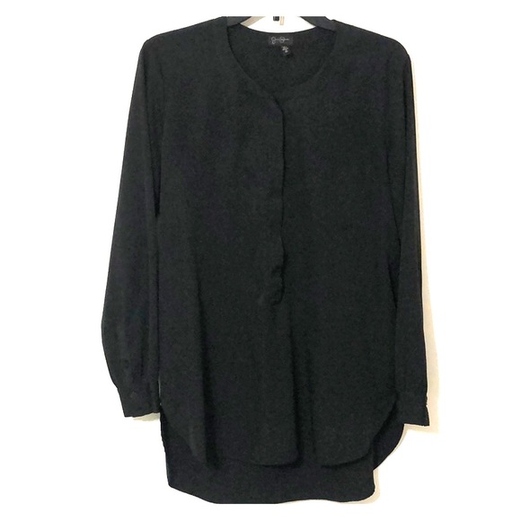 Jessica Simpson Black High-low Tunic - Picture 1 of 4